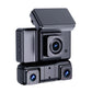 Front and side dash camera module cluster with top housing, dark gray finish