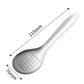 Stainless steel grinder spoon with perforated head, 215mm length and 70mm width