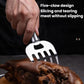 All-steel five-claw bear claw meat shredder for slicing and tearing meat safely