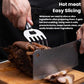 All-steel bear claw meat shredder with hand guard for slicing hot meat
