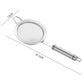 Stainless steel mesh strainer spoon, 12 cm, with ear hook and long handle