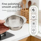 Stainless steel can strainer basket with perforated draining holes and side grip handles