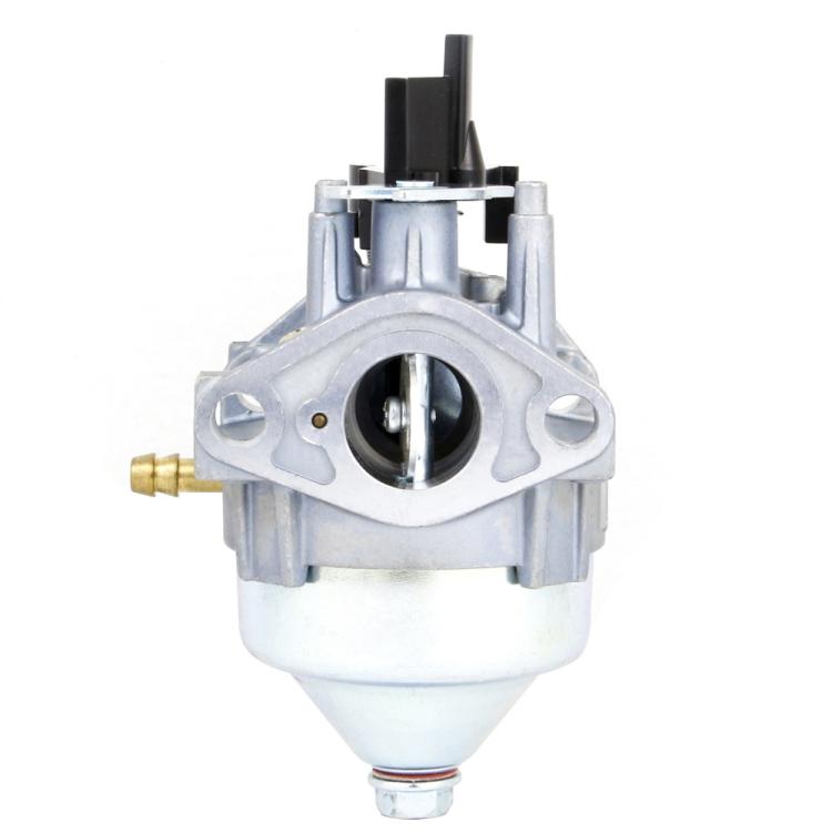 Carburetor with circular intake opening and black throttle body connector