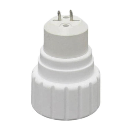 PBT lamp base adapter, white, with two metal pins for MR16 to GU10 conversion