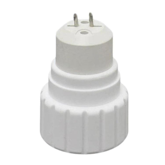 PBT lamp base adapter, white, with two metal pins for MR16 to GU10 conversion
