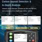 OBD2 scanner display showing diagnostic test results with arrow keypad buttons