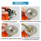 Grinding disc installation on an angle grinder, showing center mounting hardware