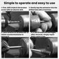 Broken screw extractor use steps with drill and hand tools beside extractor bits.