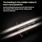 Stainless steel rolling pin with a marked center diameter for even rolling