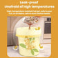 Pale yellow floral garbage bag with reinforced look and pull handles
