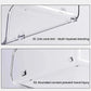 Transparent acrylic rack with rounded corners and multi-layer link card slots