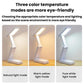Touch control folding desk lamp on base with three color temperature light modes