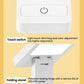 White desk lamp base with touch switch and power button under foldable arm