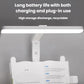 White LED desk lamp stand with on/off button on vertical post and light bar
