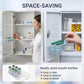 Transparent acrylic 10-hole insulin bottle organizer tray holding multiple bottles