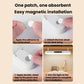 White magnetic under-cabinet lamp with adhesive patch and iron sheet for mounting