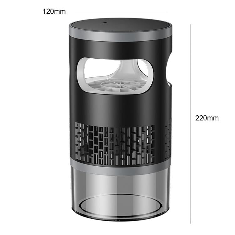 Compact cylindrical mosquito killer unit with purple light window and intake grille