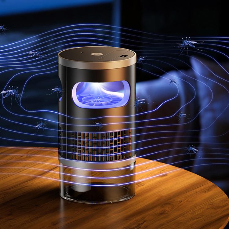 Mosquito killer device emitting purple light waves with built-in fan airflow