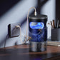 Automatic mosquito killer night light with glowing chamber and transparent collection base
