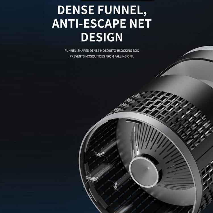 Mosquito killer with dense anti-escape net and circular air intake grille