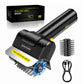Electric grill cleaner brush kit with spare wire brush head and power indicator lights