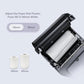 Black POS terminal with open printer roll compartment; shows 58mm/80mm roll sizes