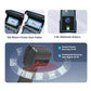 Handheld POS terminal showing receipt printer auto cutter and 7.6V 3600mAh battery