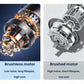 Car headrest fan motor housings in silver and dark with cooling fan components