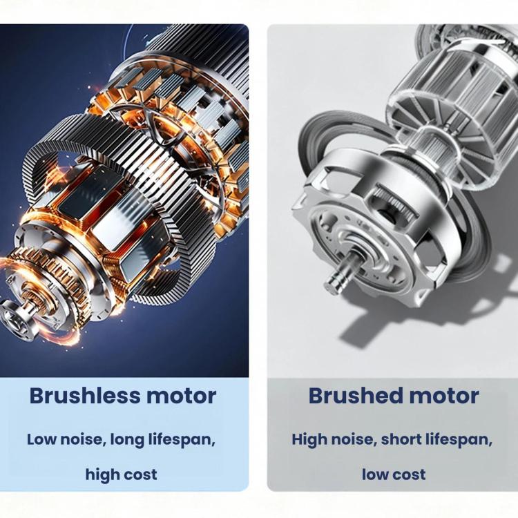 Car headrest fan motor housings in silver and dark with cooling fan components