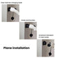 EV charger holder bracket with clips and hooks securing the charging head