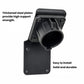Black wall-mount EV charger gun dock with circular plug cradle and screws
