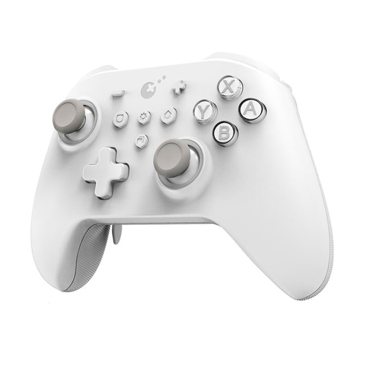 White game controller front view with analog sticks and ABXY face buttons