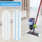 H2prO fiber mop refill pad replacement, white with blue stripes