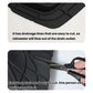 Silicone car floor mat with cuttable drainage lines and trimmed edge