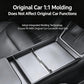 Center console storage box panel frame, black with silver trim and molded insert