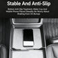 Center console storage box panel frame, silver-gray with anti-slip phone tray