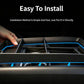 Center console storage box panel frame, black with installation-ready insert