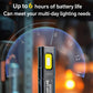 Black LED work light with yellow COB panel and charging port