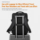 WEIXIRE B929 backpack with rear trolley sleeve and dual shoulder straps.
