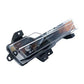 Front fog light DRL assembly with clear lens and amber reflector, side bracket mounts