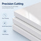 High-gloss inkjet photo paper sheets with thick layered edges and smooth gloss finish