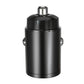 Black mini car fast charger with pull-ring top and side mounting loops.