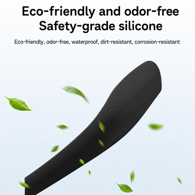 Black steering stalk cover made for safe protection, silicone-style look