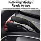 Steering stalk cover ready to install, dark gray with neon green trim