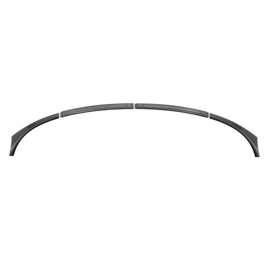 Car windshield ambient light trim strip, carbon-fiber gray curved piece