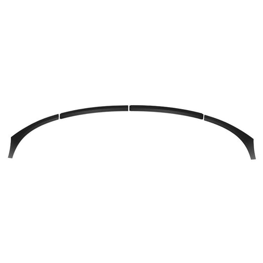 Car windshield ambient light trim strip, glossy black carbon-fiber curved piece