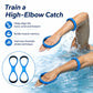 Figure-eight swimming high-elbow arm corrector with blue wrist and elbow loops