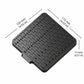 Black espresso scale drip tray with dimensions shown: 125 x 115 mm and 13 mm height