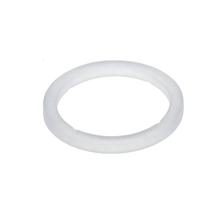 Silicone gasket ring for espresso machine brew head, white oval seal
