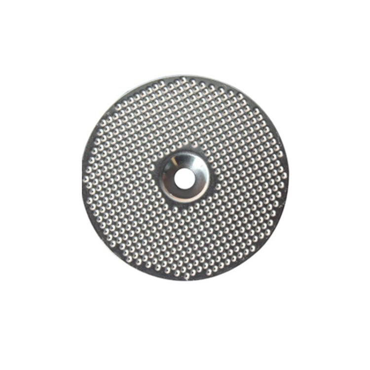 Stainless steel shower screen for espresso machine brew head, mesh disc with center hole